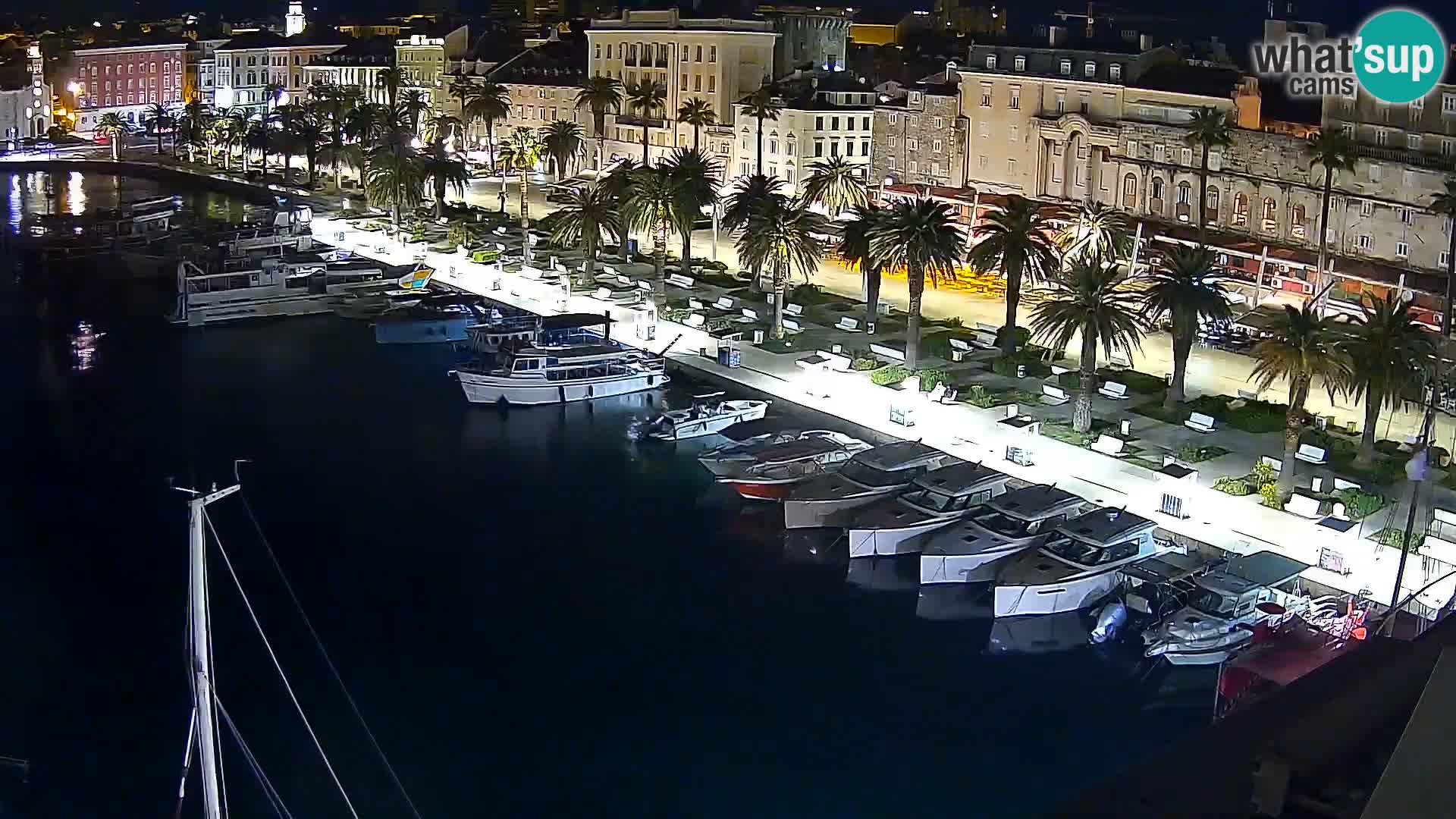 Spalato Riva panorama webcam