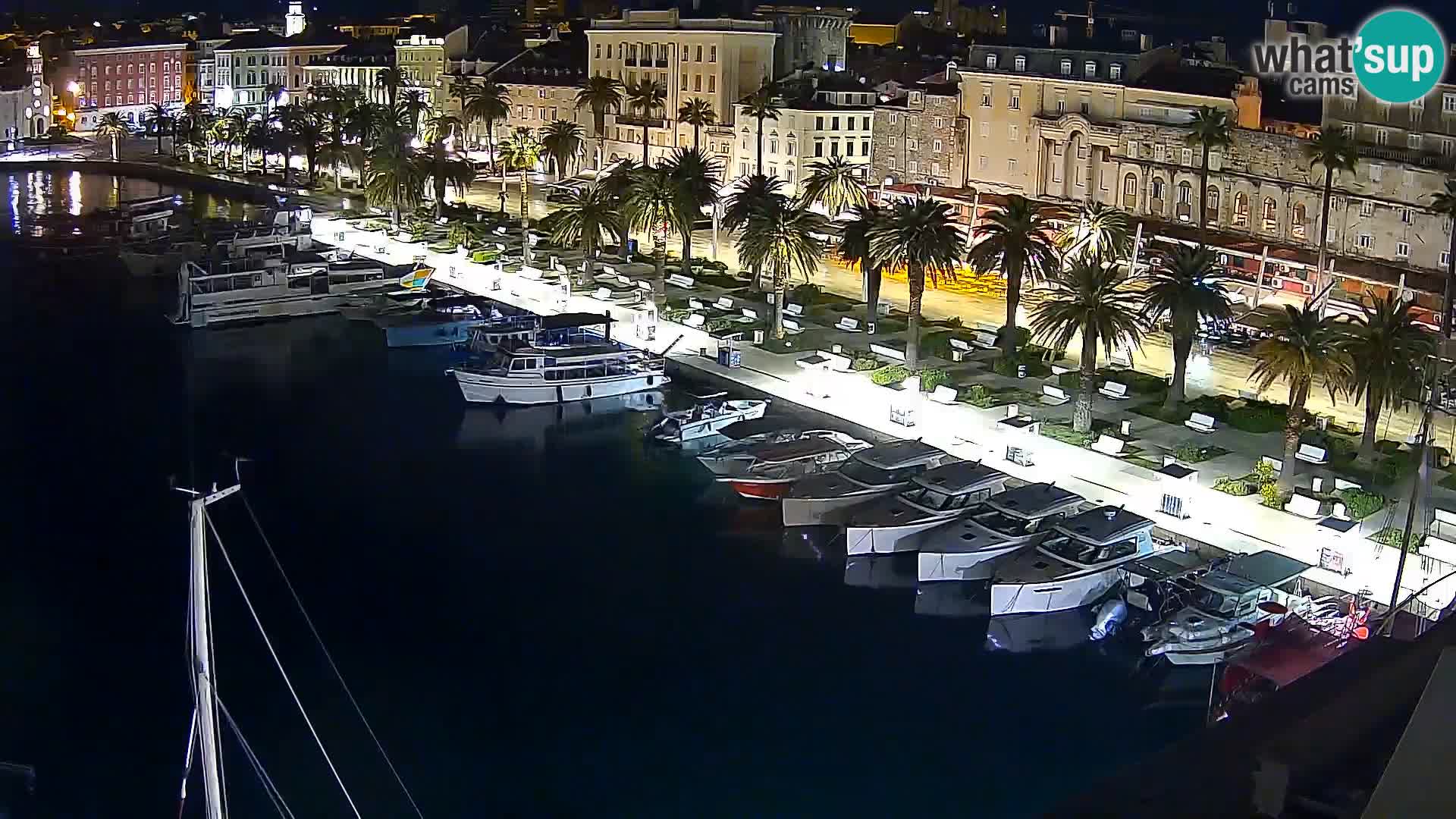Kamera v živo Split  riva in pristanišče