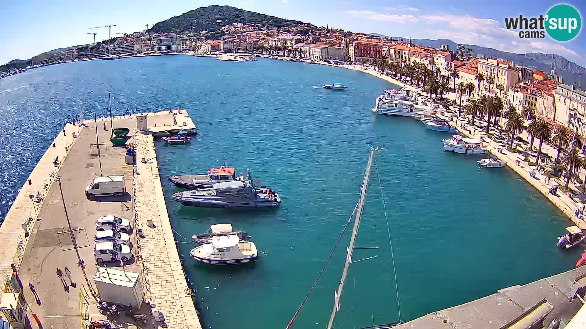 Spalato Riva panorama webcam