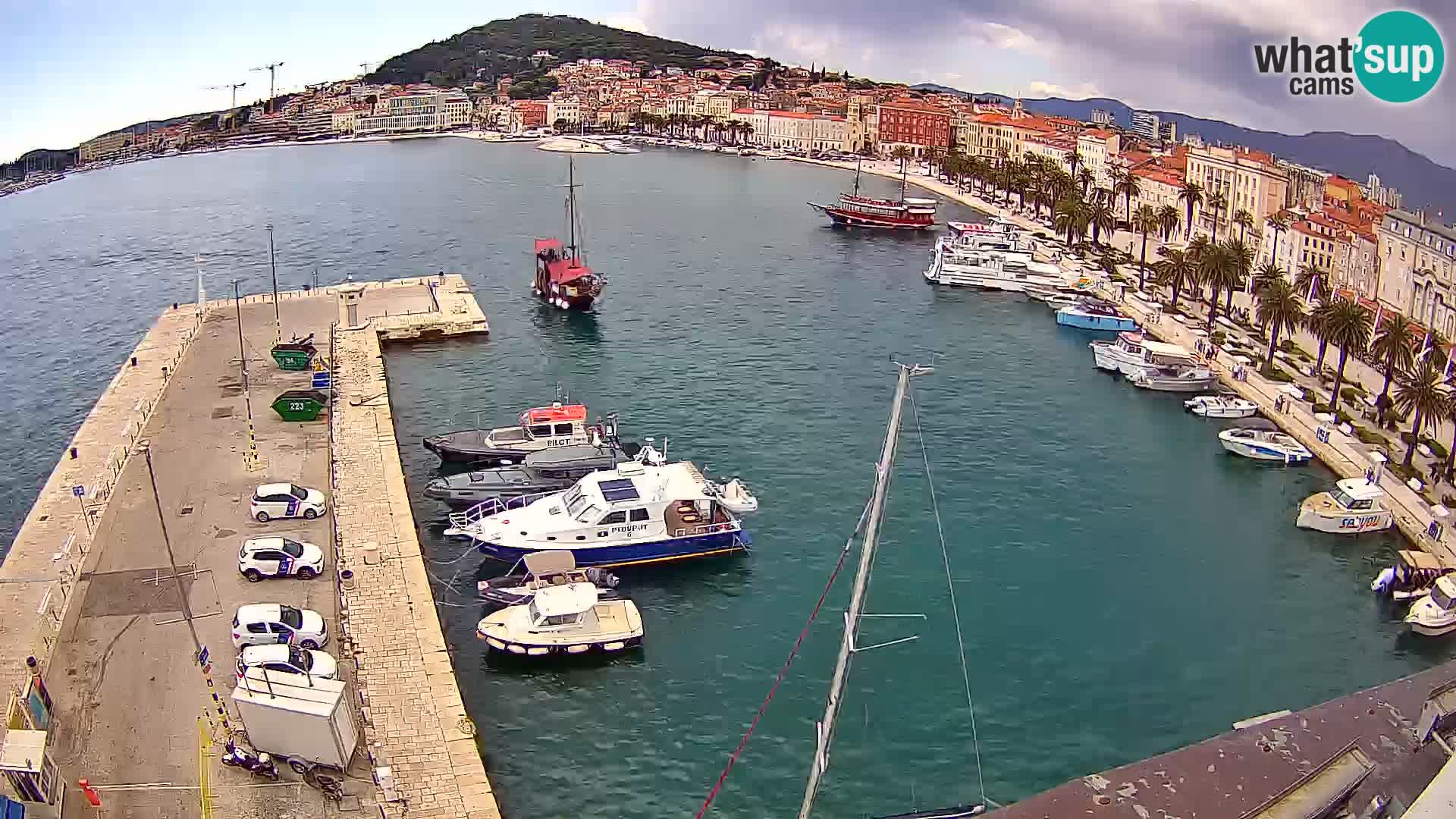 Webcam live Spalato riva e porto