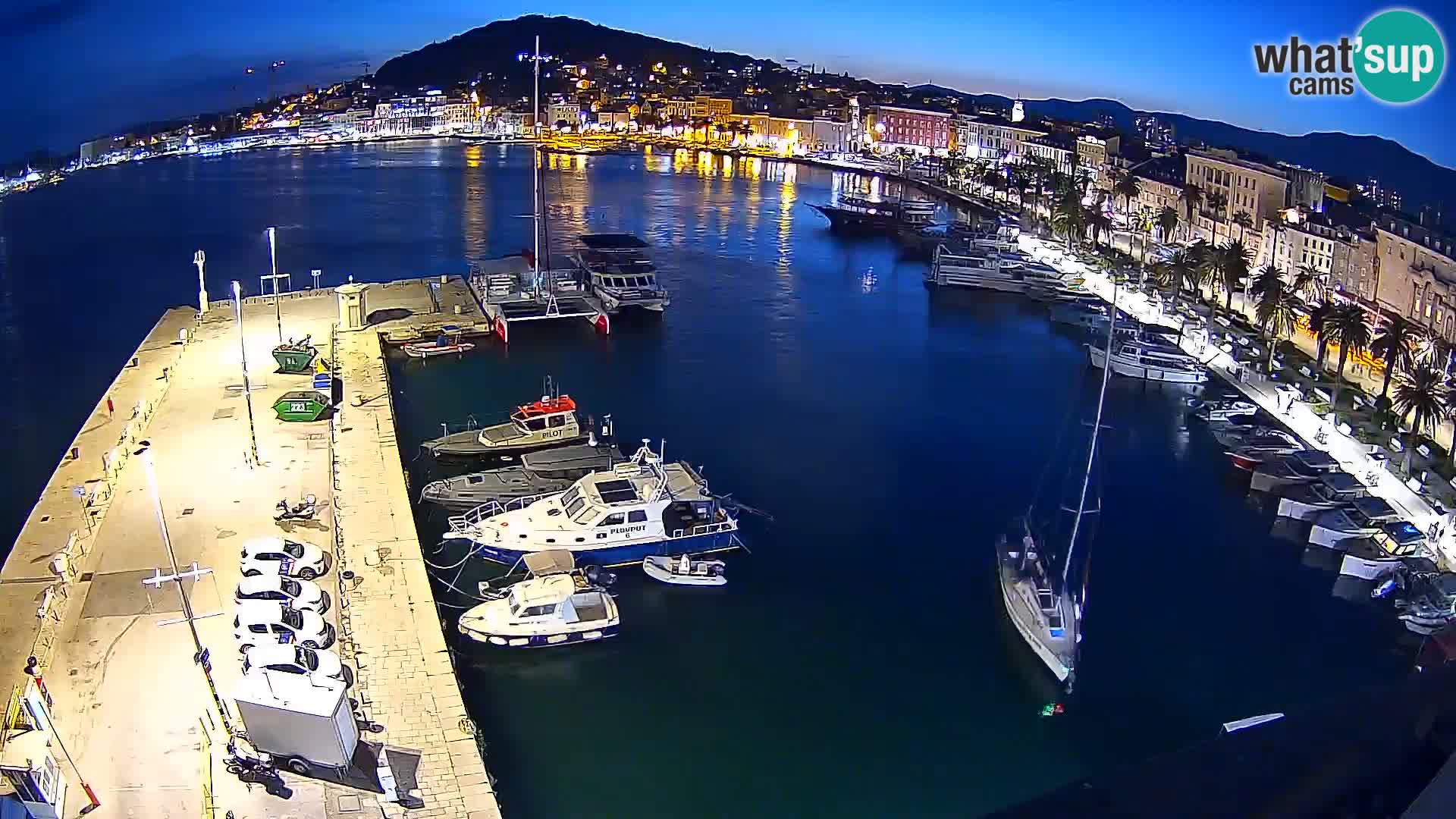 Webcam live Spalato riva e porto