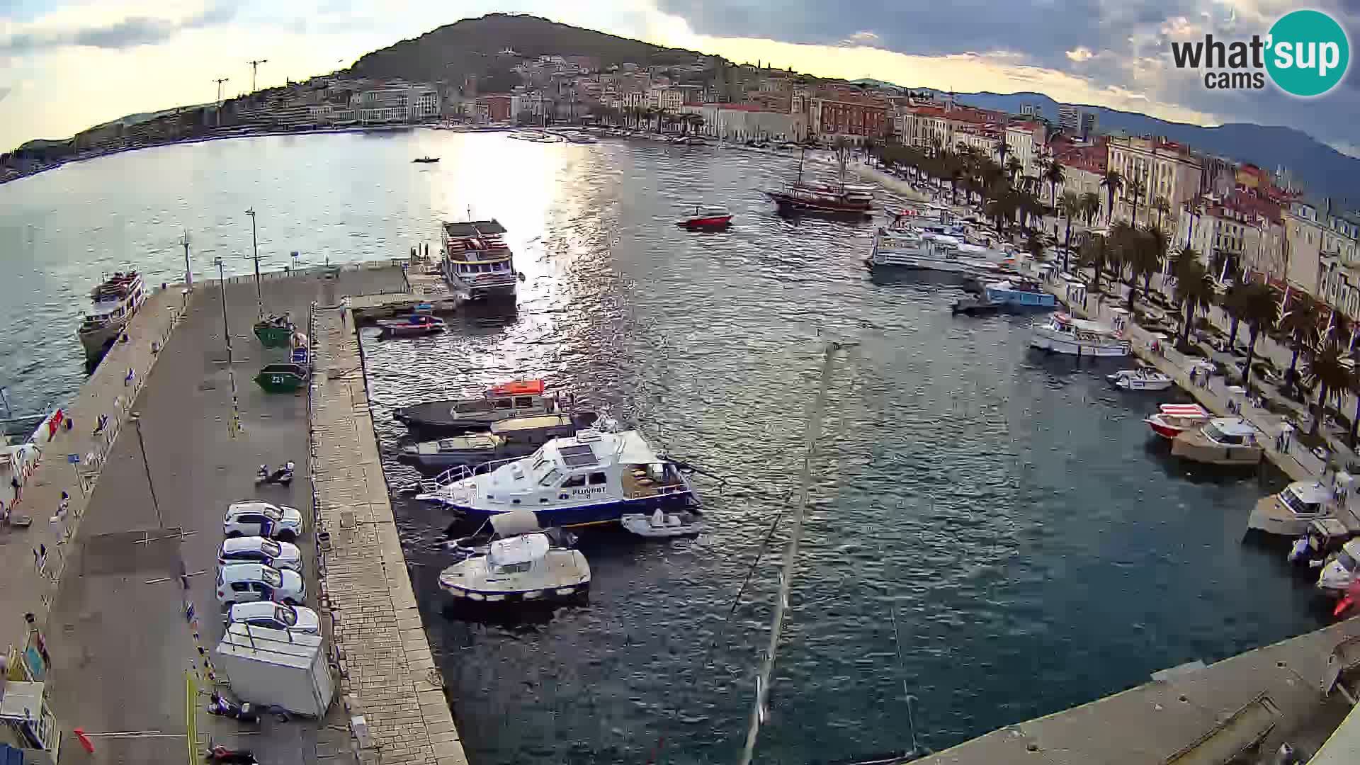 Kamera v živo Split  riva in pristanišče
