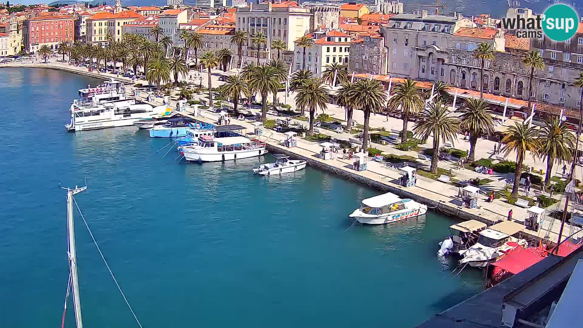 Kamera v živo Split  riva in pristanišče
