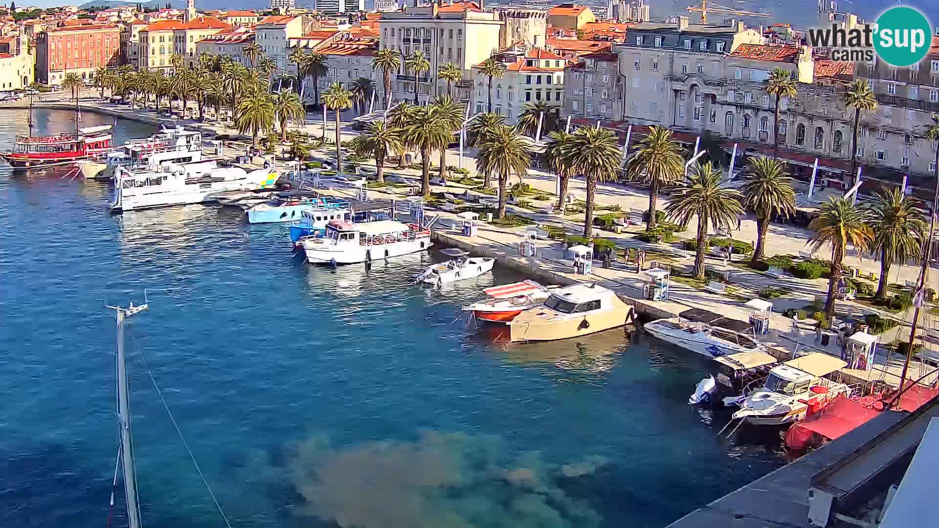 Kamera v živo Split  riva in pristanišče