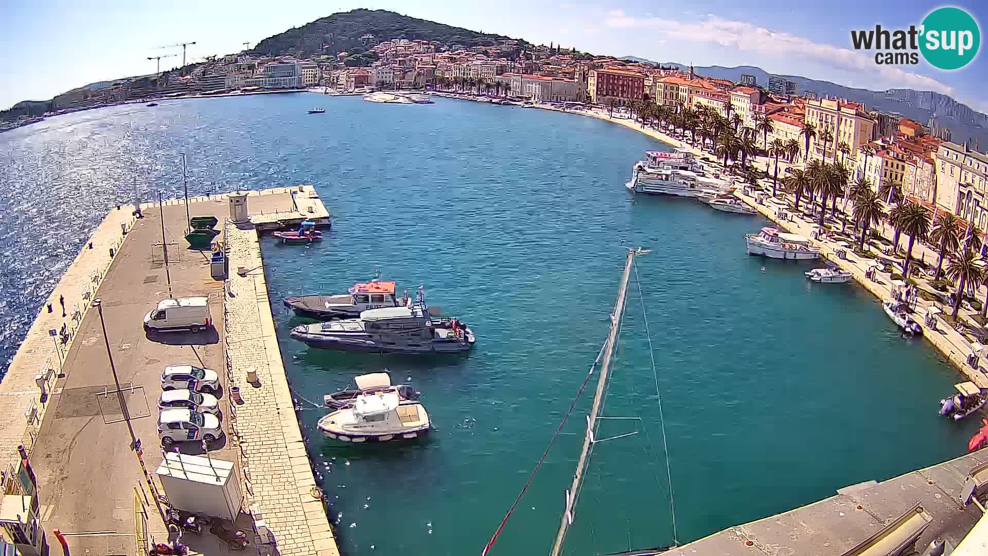 Webcam live Spalato riva e porto