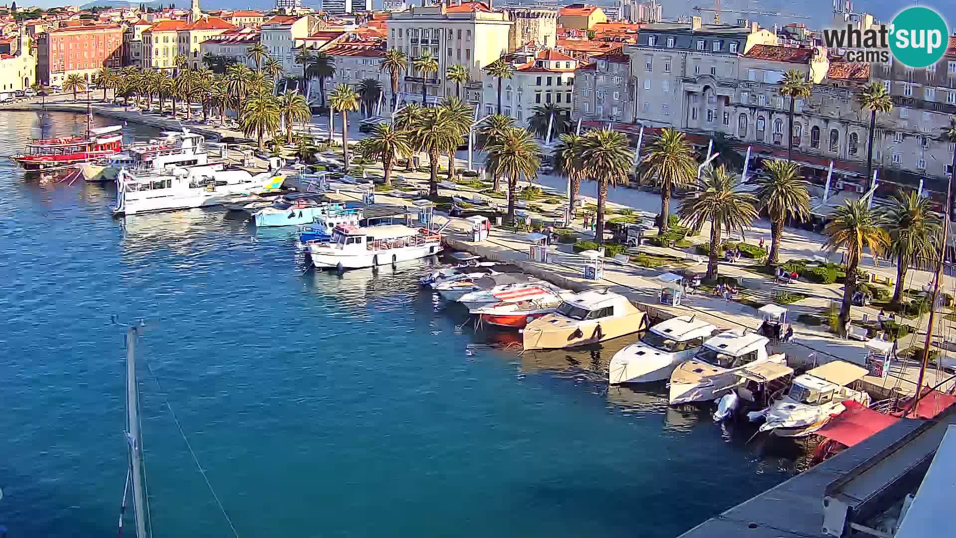 Kamera v živo Split  riva in pristanišče
