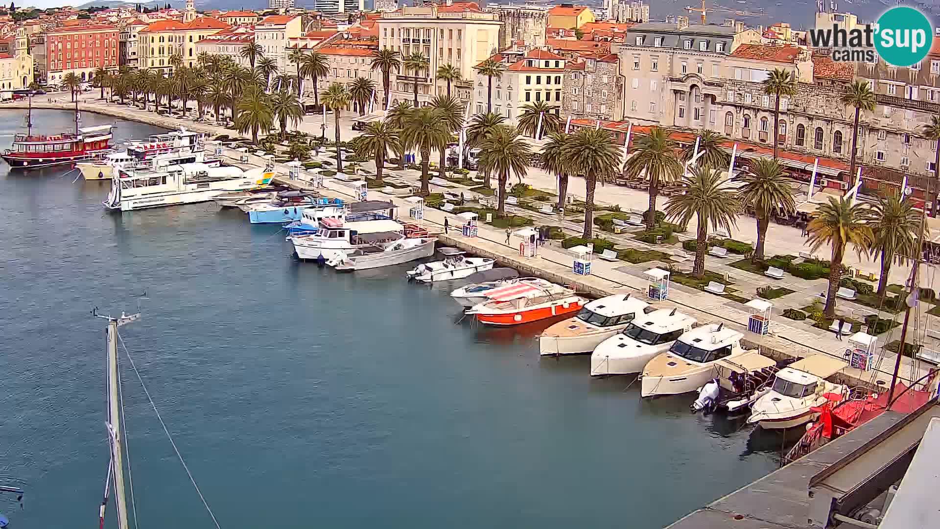 Spalato Riva panorama webcam