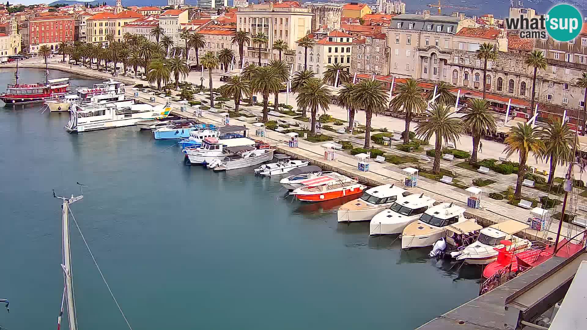 Webcam live Spalato riva e porto