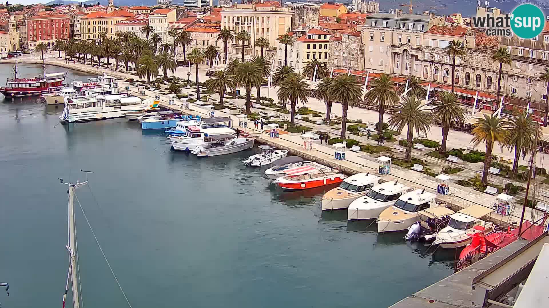 Webcam live Spalato riva e porto