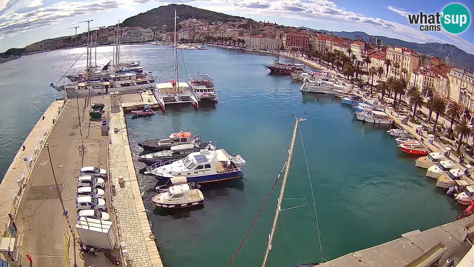 Spalato Riva panorama webcam