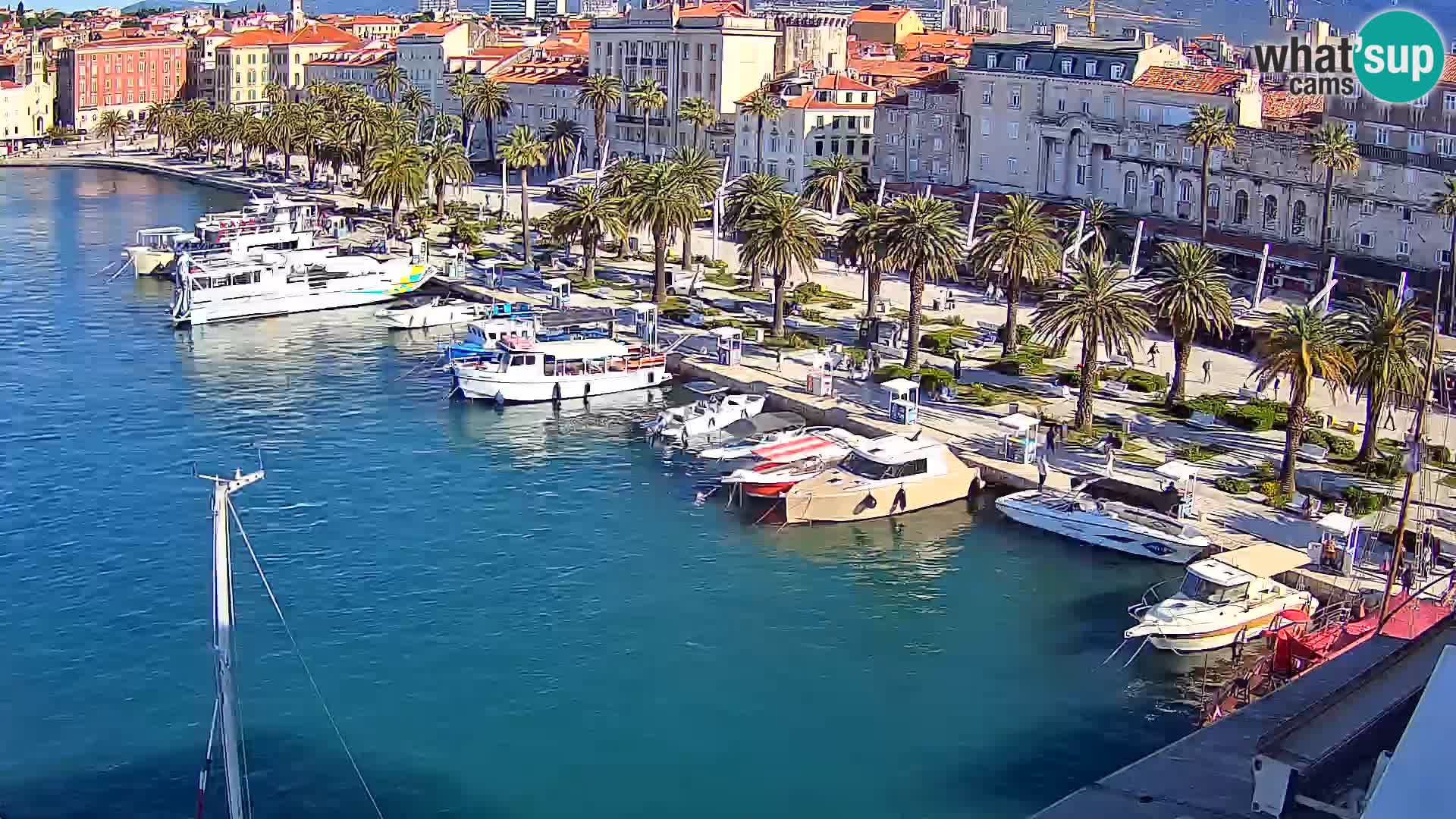 Spalato Riva panorama webcam