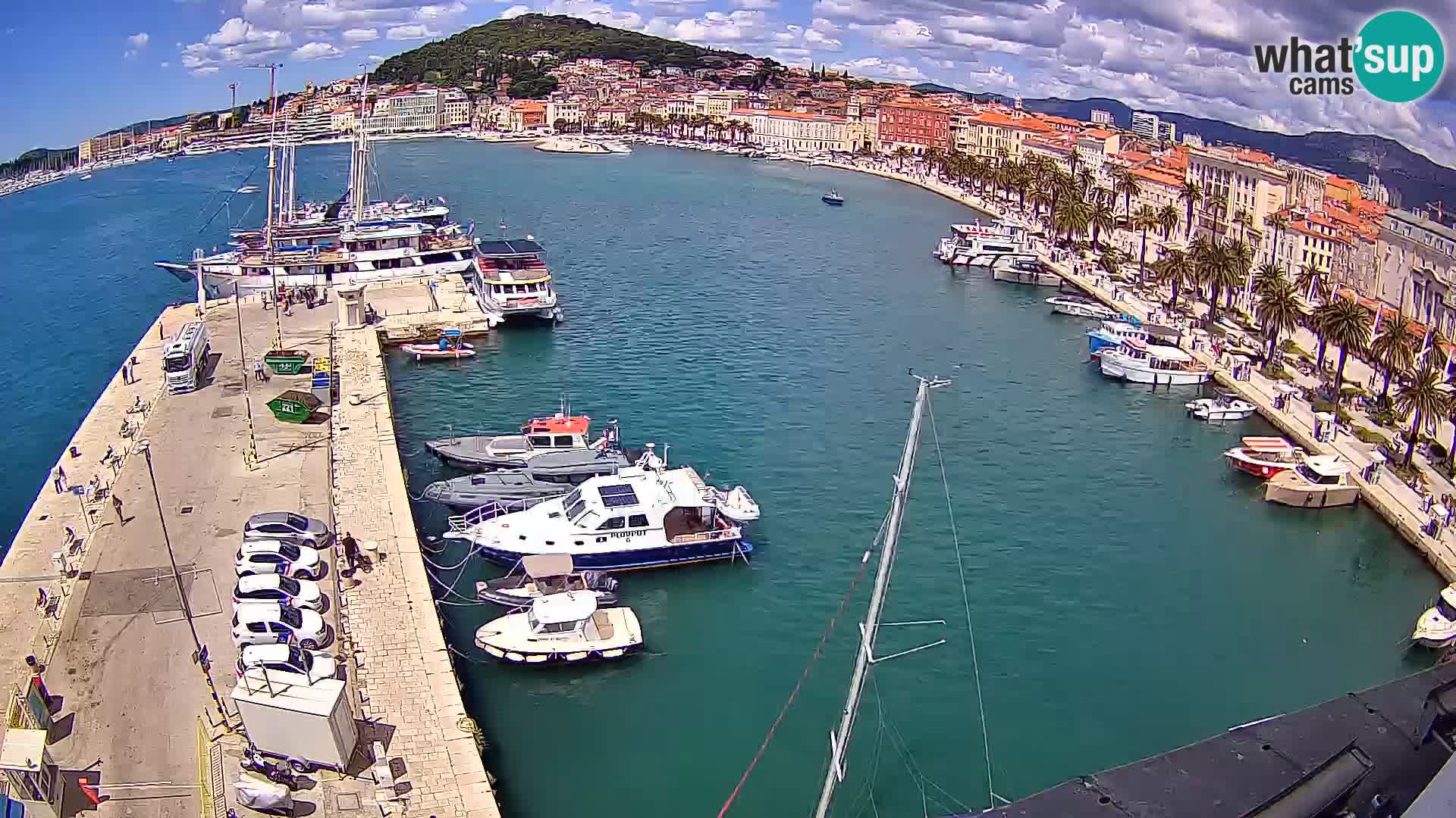 Kamera v živo Split  riva in pristanišče