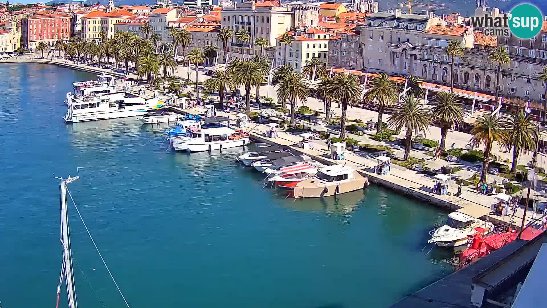 Spalato Riva panorama webcam