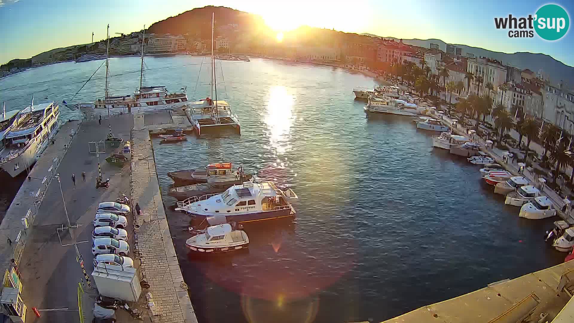 Webcam live Spalato riva e porto