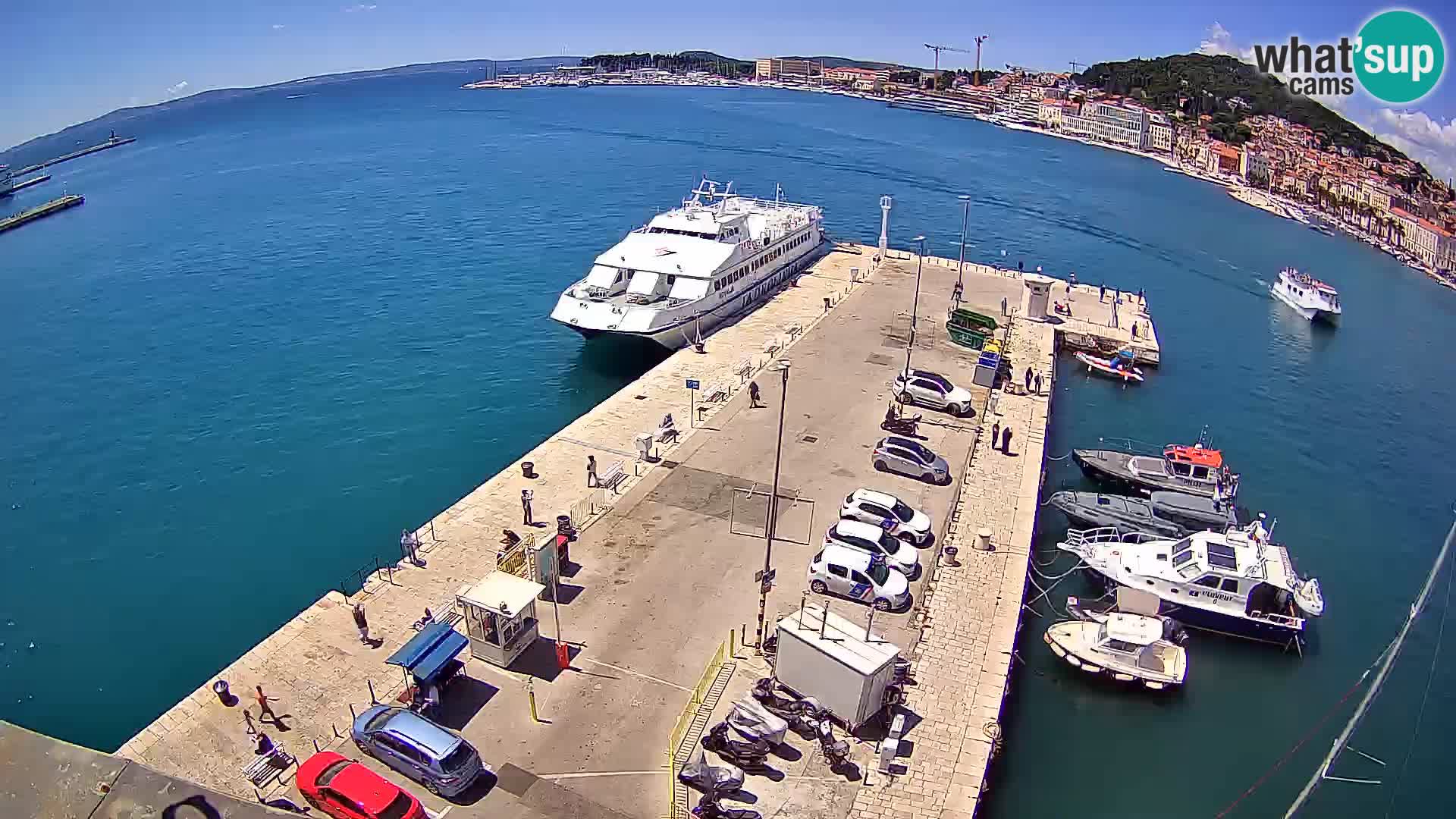 Webcam live Spalato riva e porto