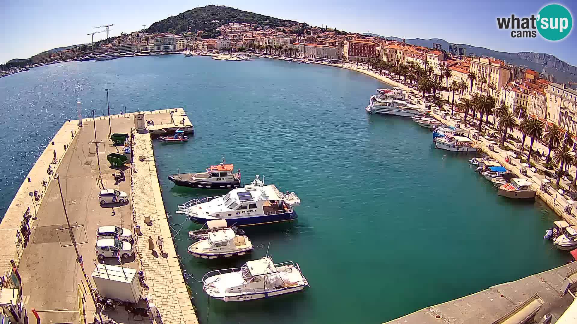 Kamera v živo Split  riva in pristanišče