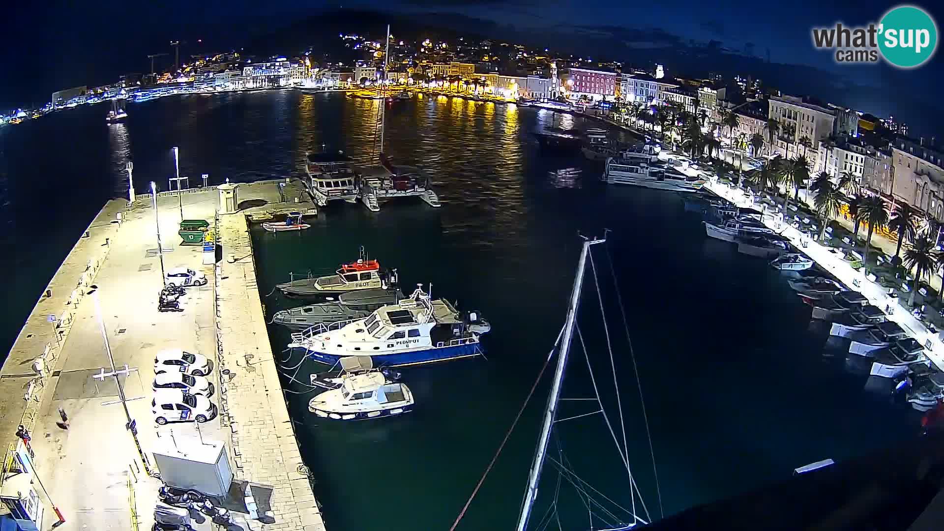 Spalato Riva panorama webcam