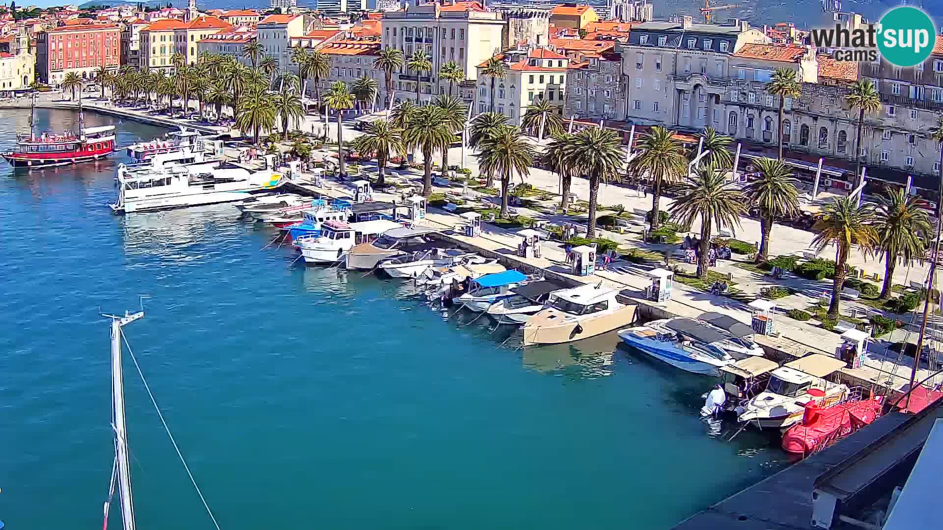 Spalato Riva panorama webcam
