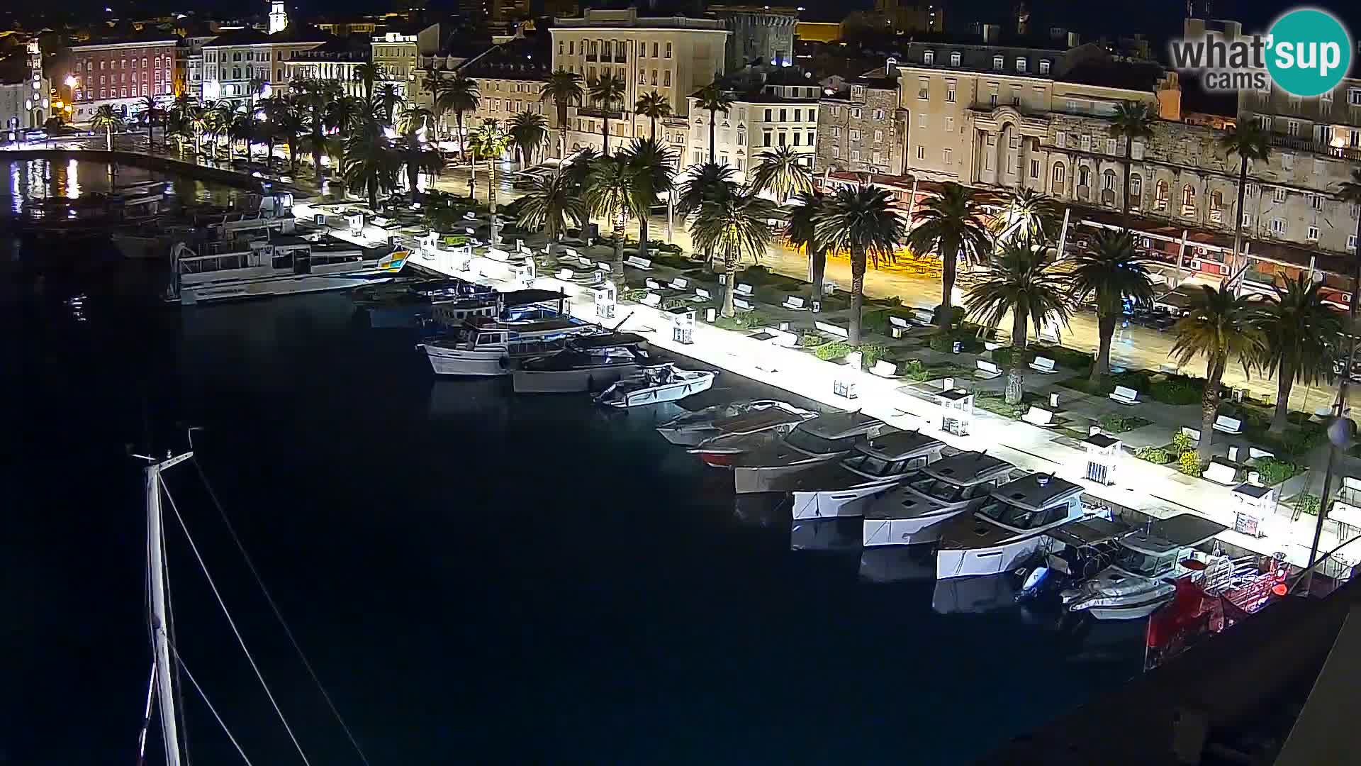 Spalato Riva panorama webcam