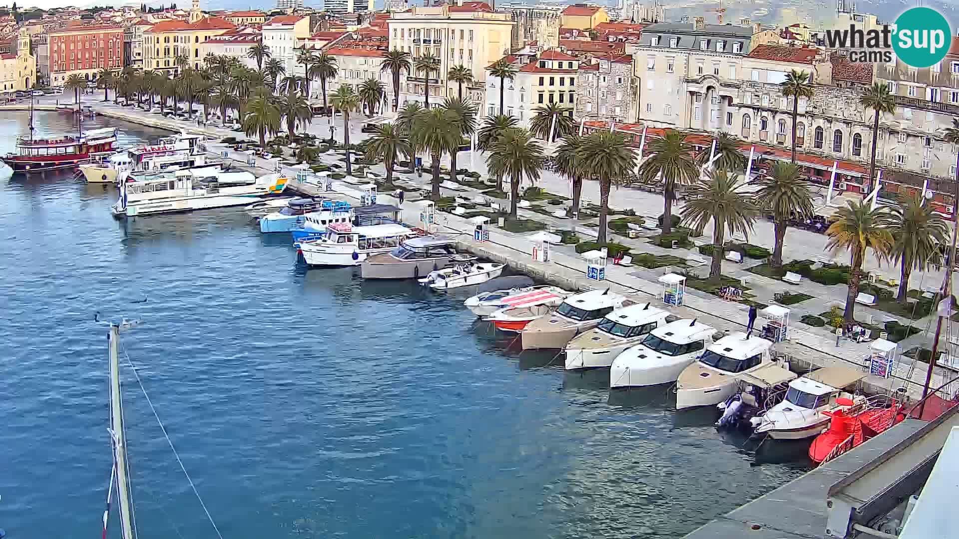 Kamera v živo Split  riva in pristanišče