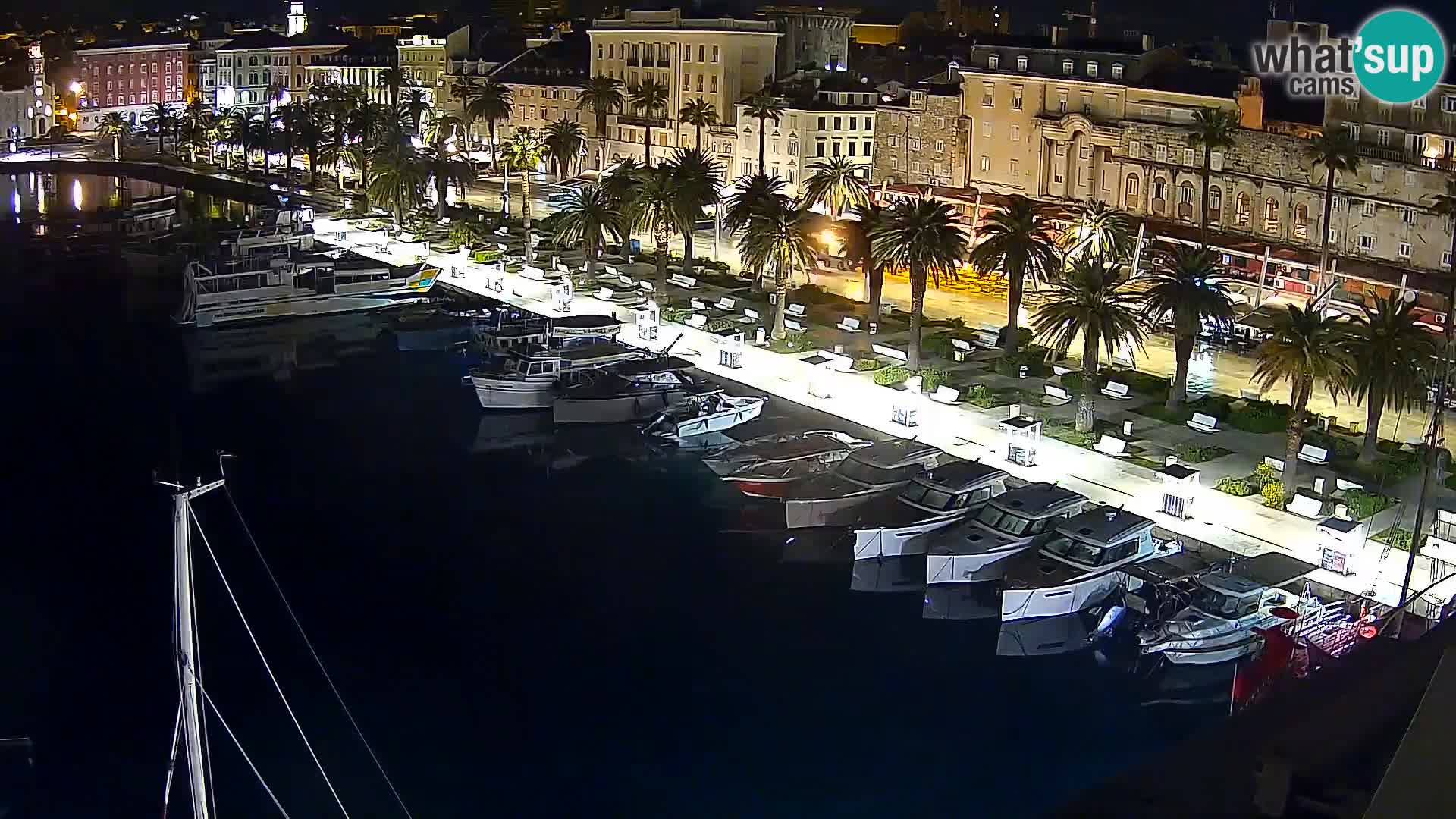 Kamera v živo Split  riva in pristanišče