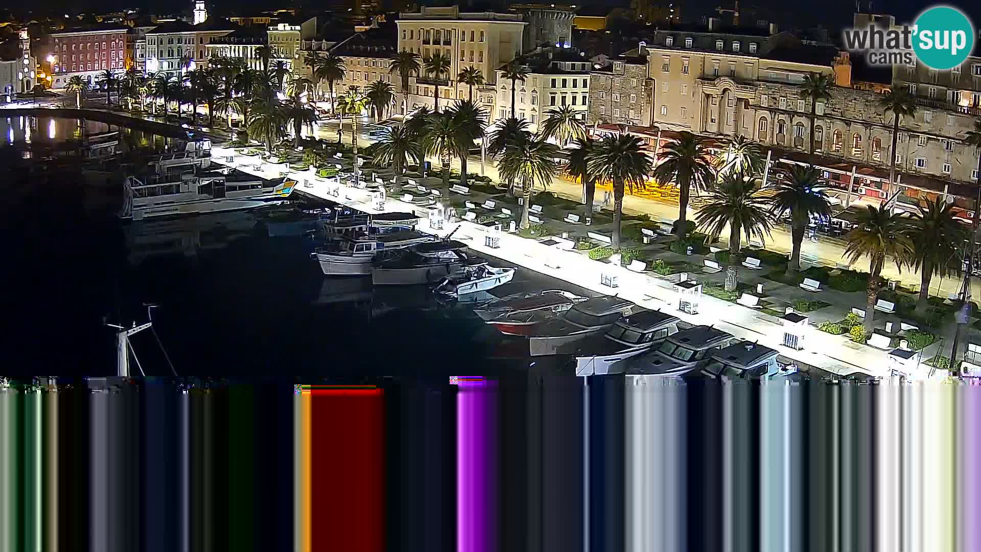 Spalato Riva panorama webcam