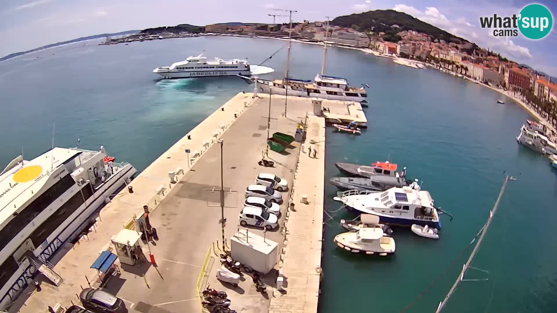 Spalato Riva panorama webcam