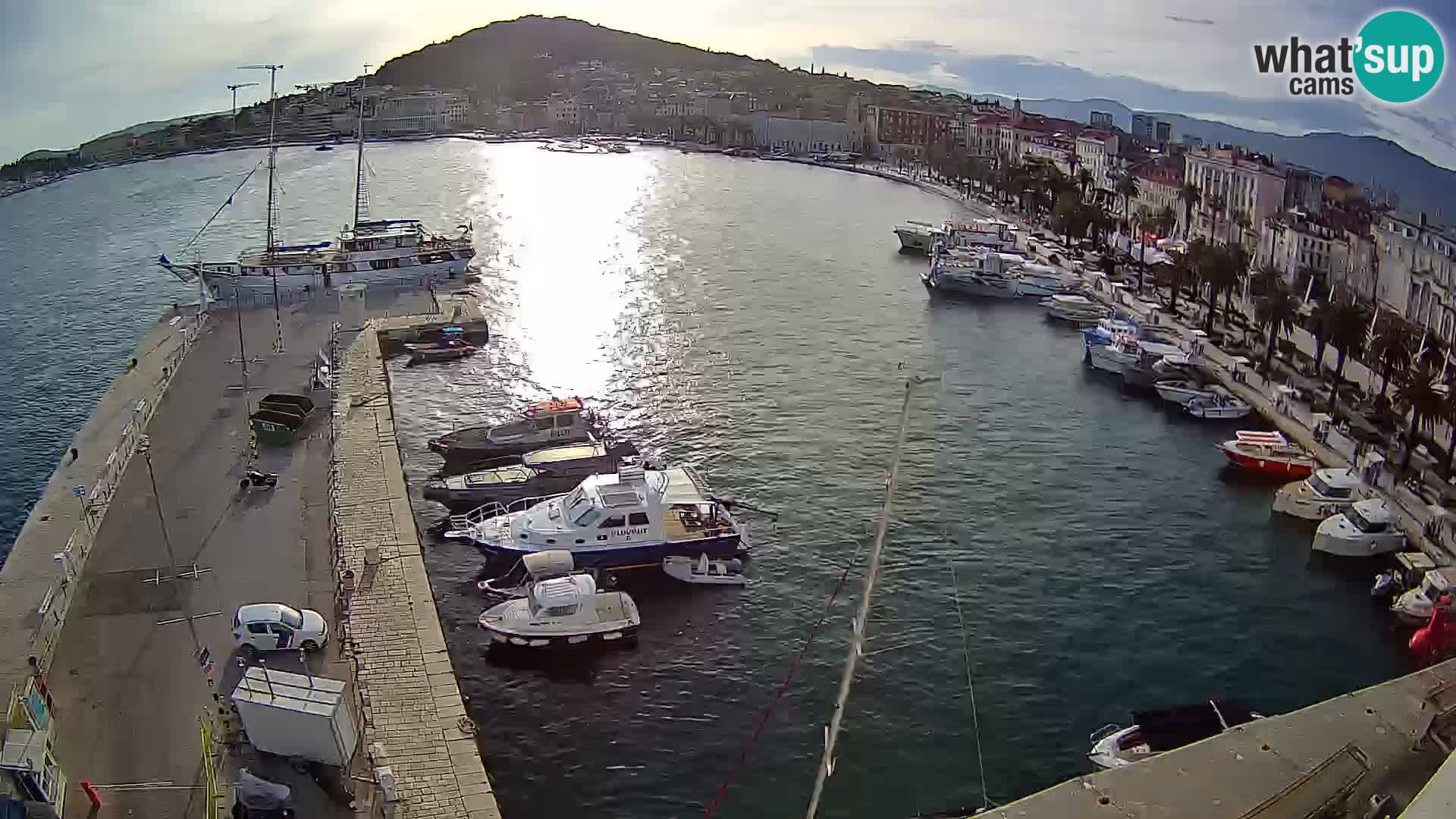 Spalato Riva panorama webcam