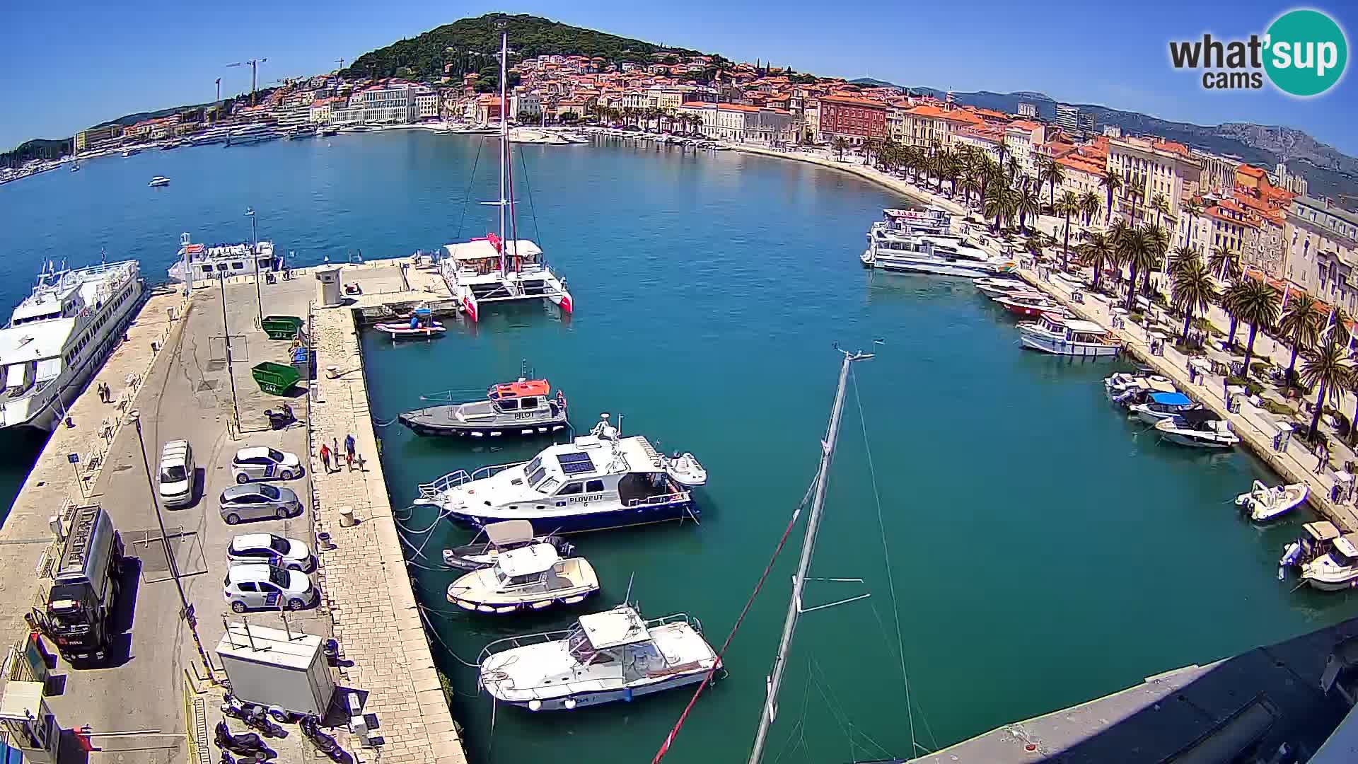 Webcam live Spalato riva e porto