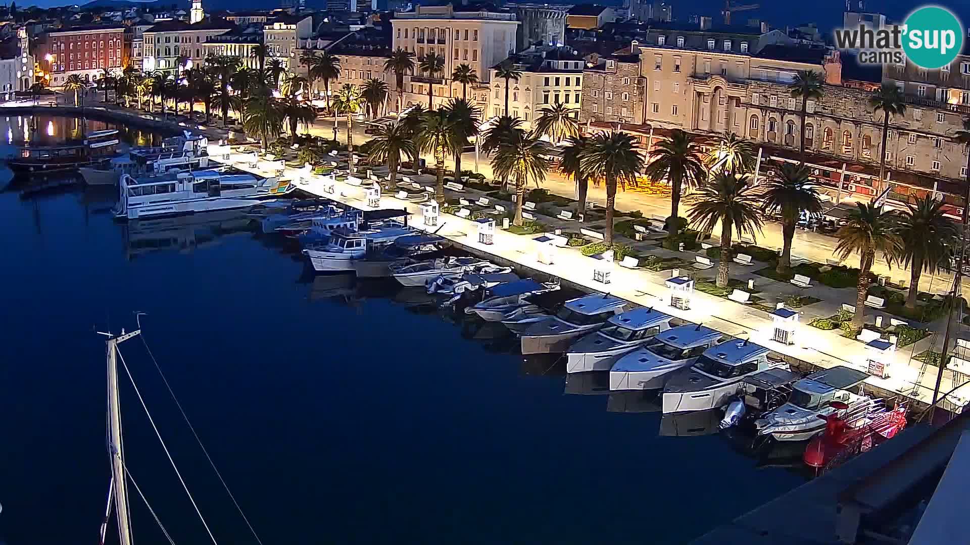 Webcam live Spalato riva e porto