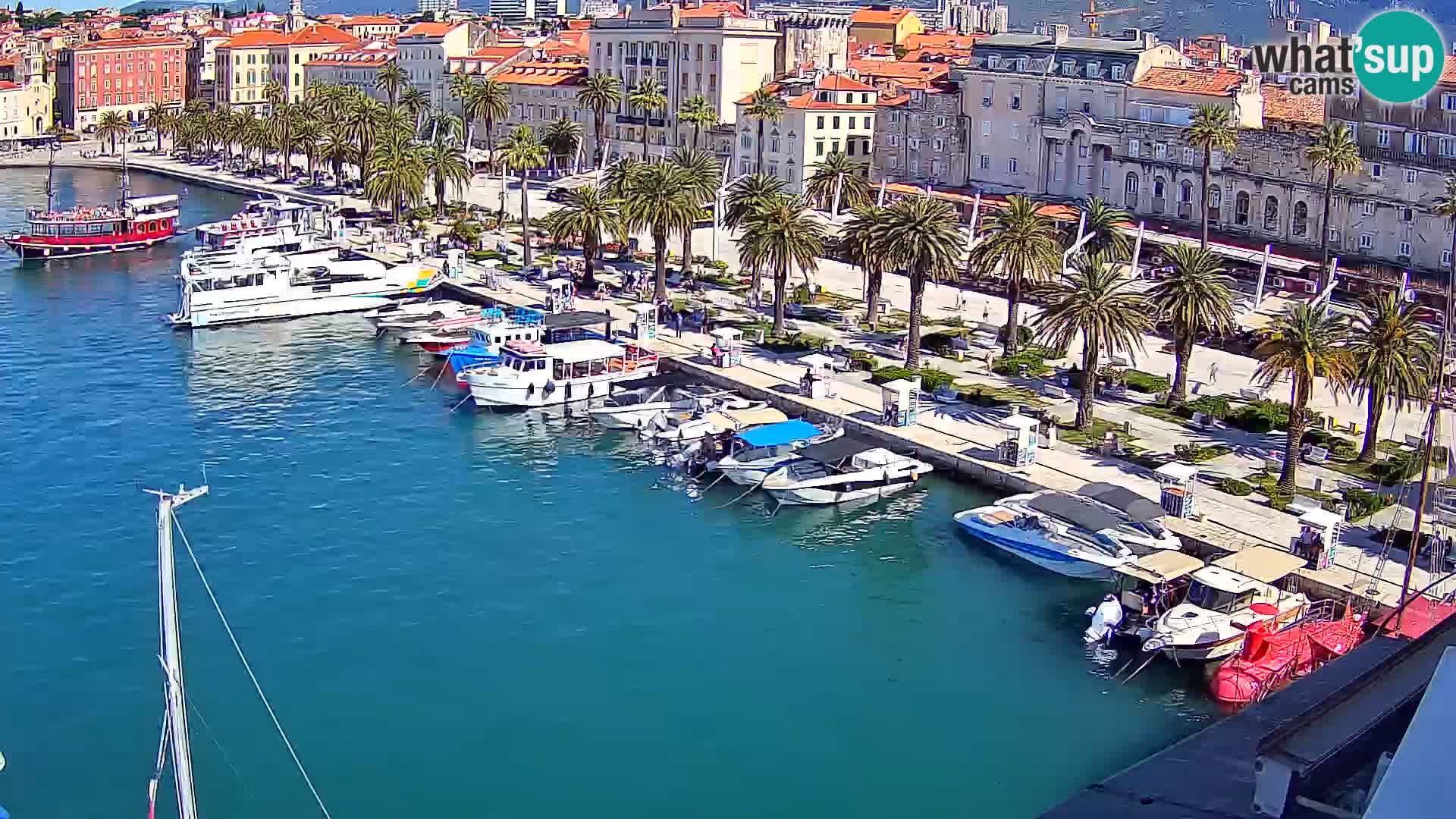 Kamera v živo Split  riva in pristanišče