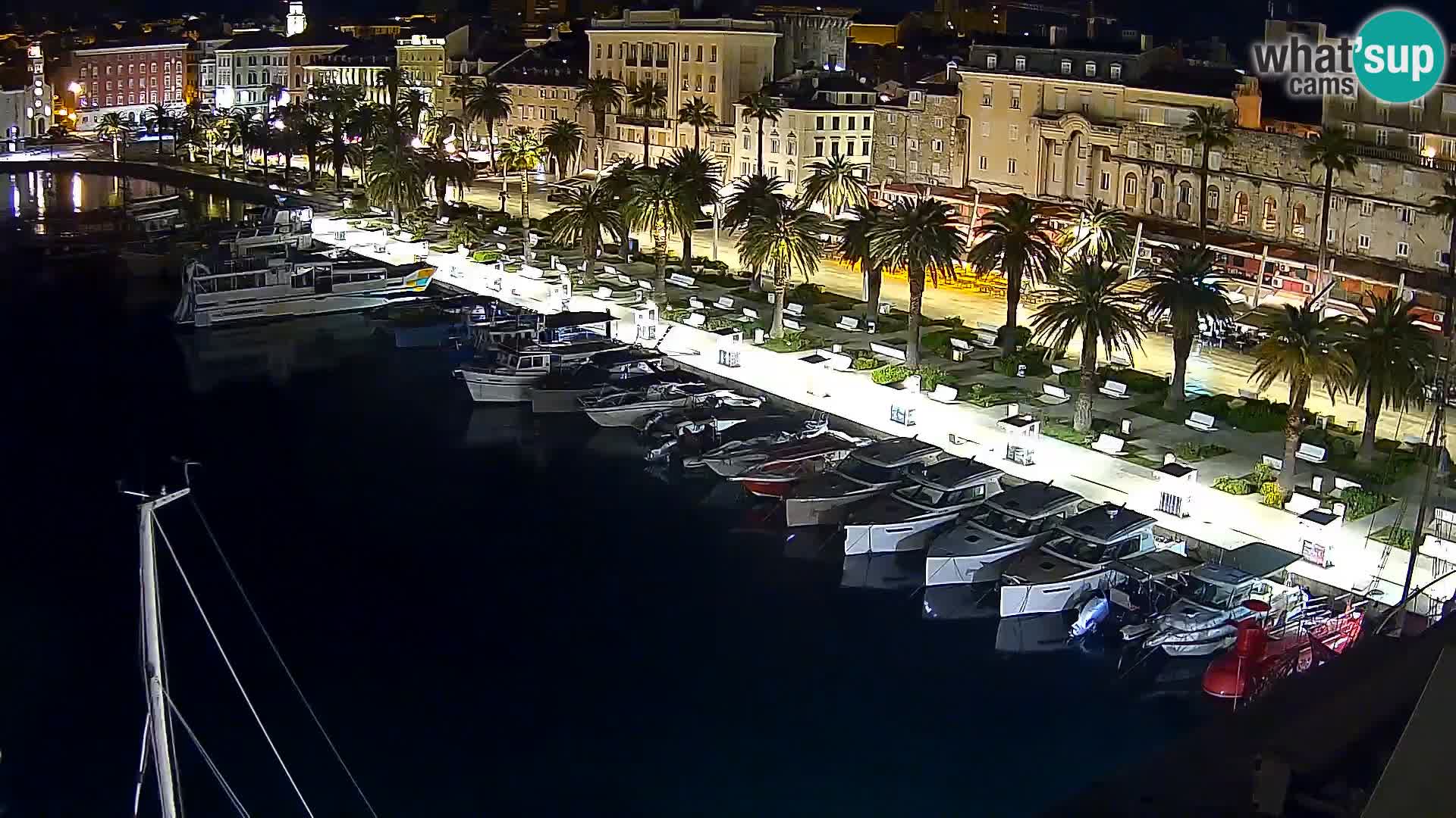 Spalato Riva panorama webcam