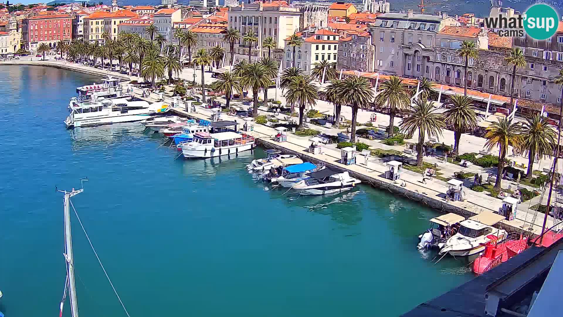 Webcam live Spalato riva e porto
