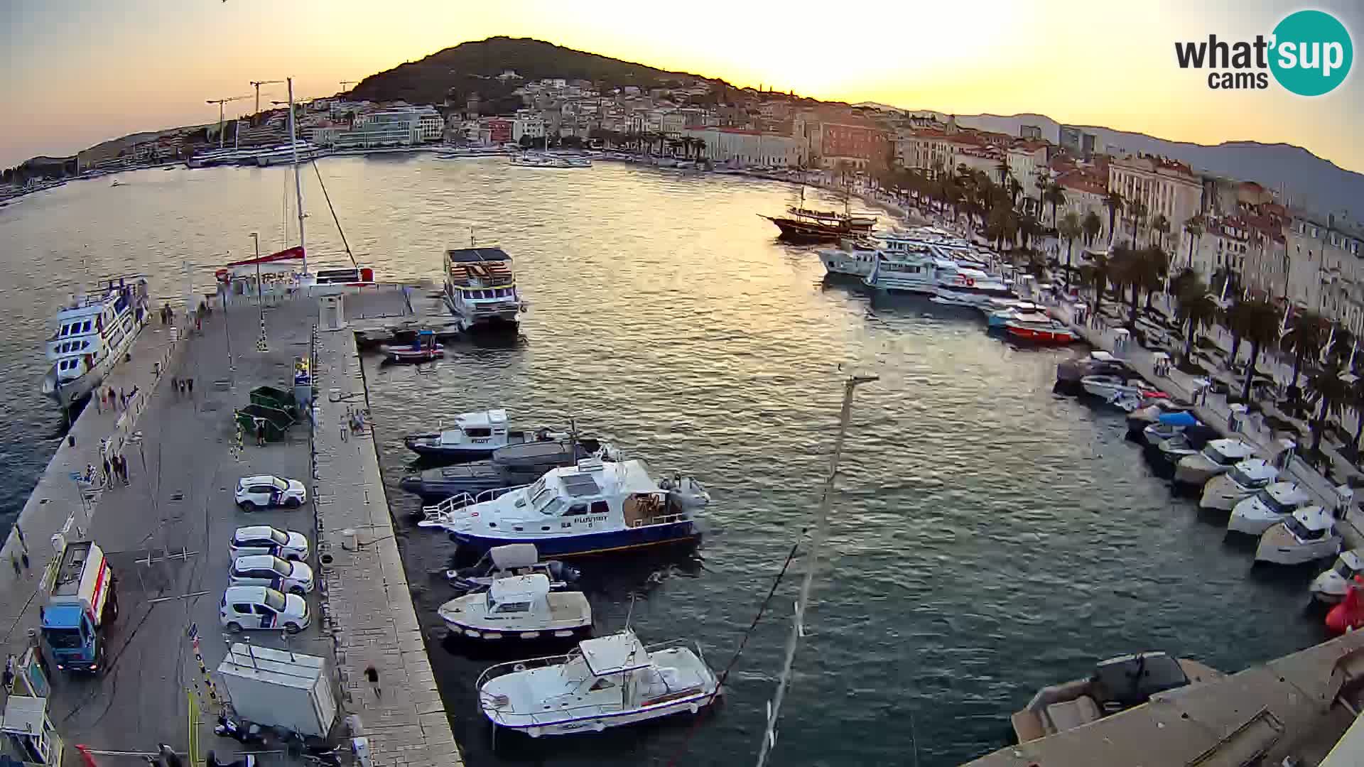 Spalato Riva panorama webcam