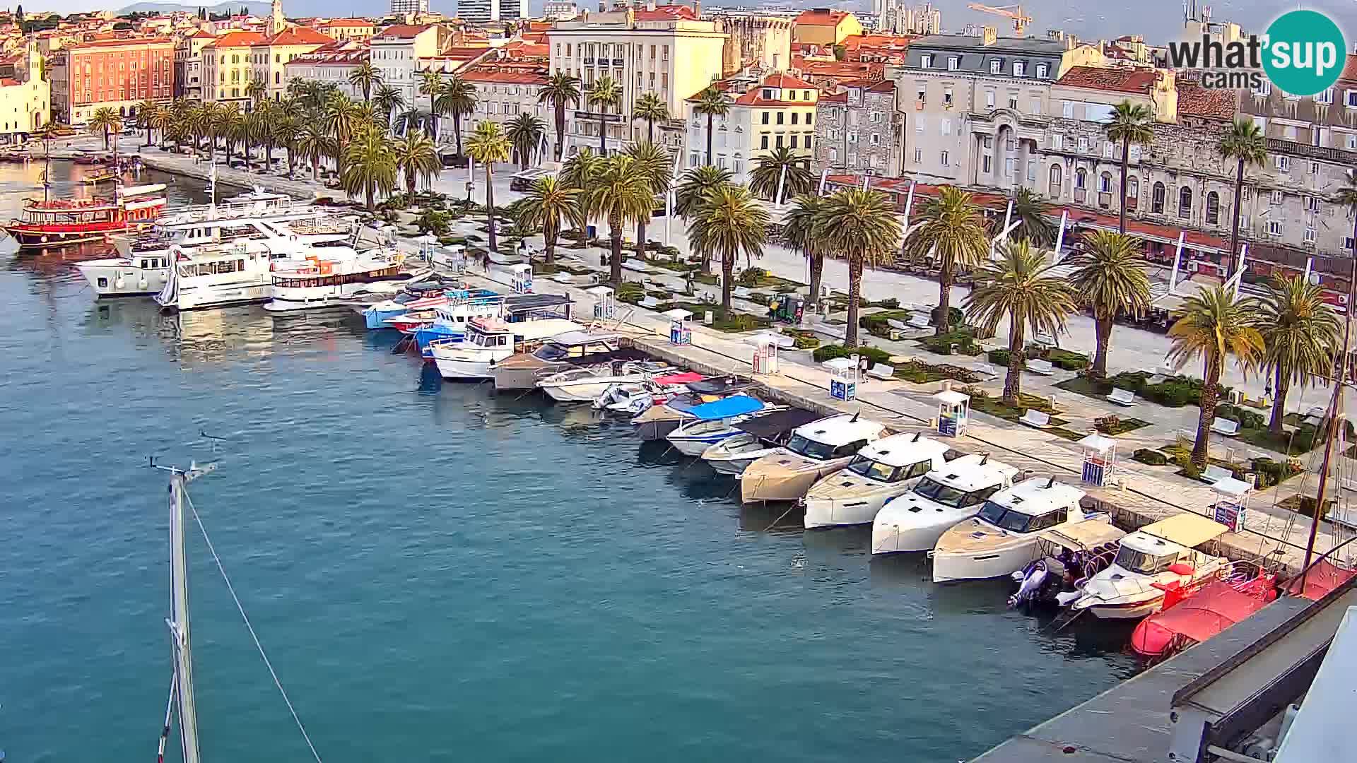 Spalato Riva panorama webcam
