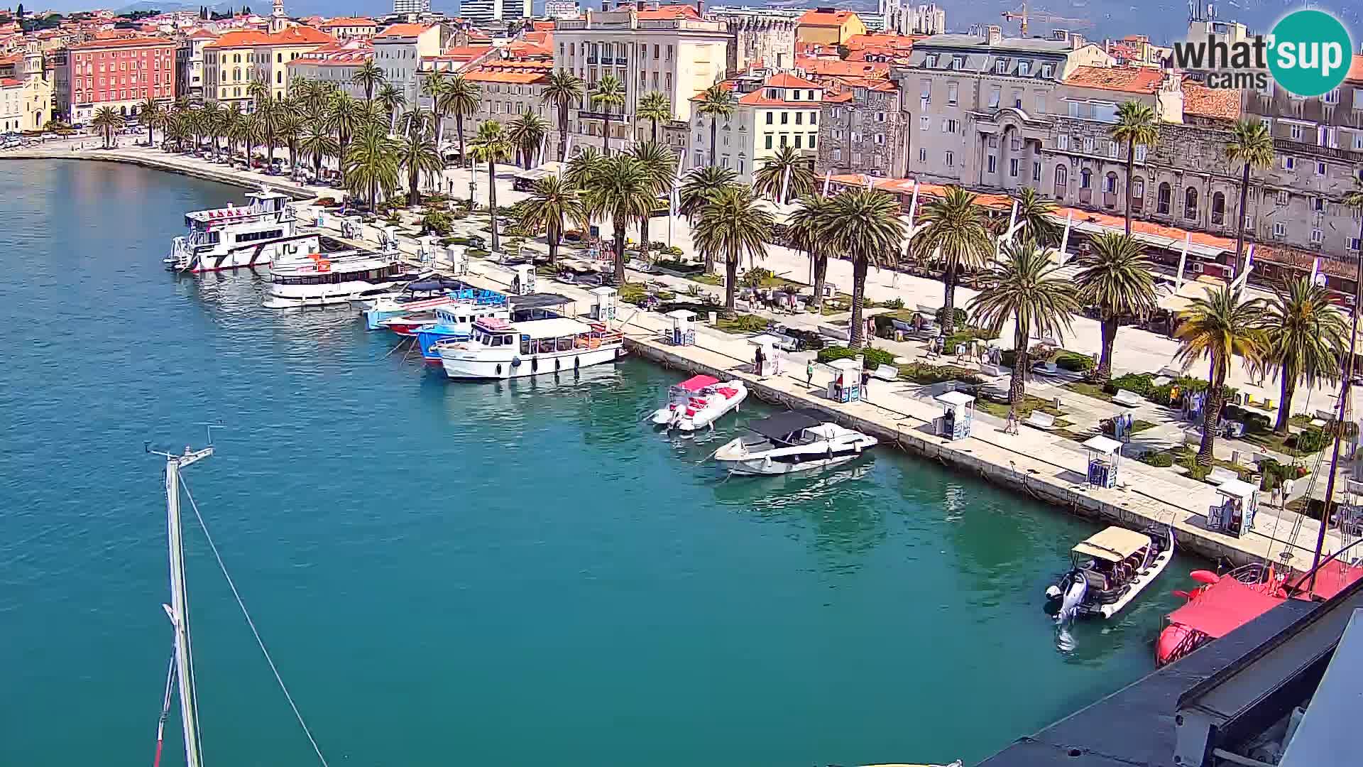 Webcam live Spalato riva e porto