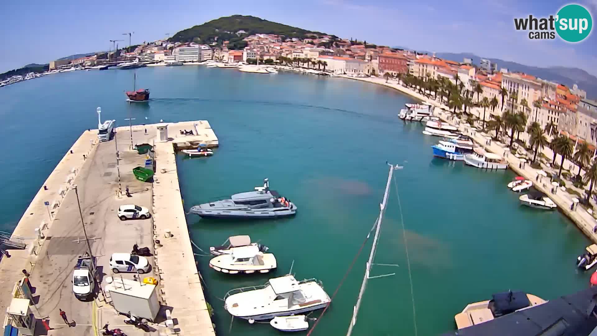 Spalato Riva panorama webcam