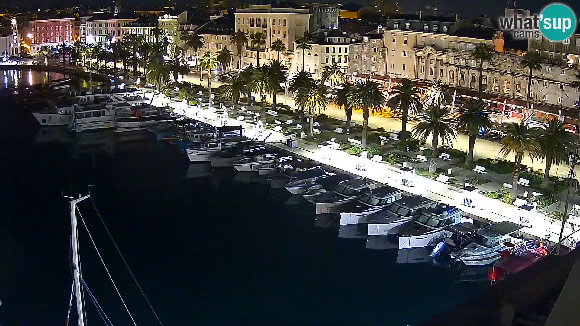 Spalato Riva panorama webcam