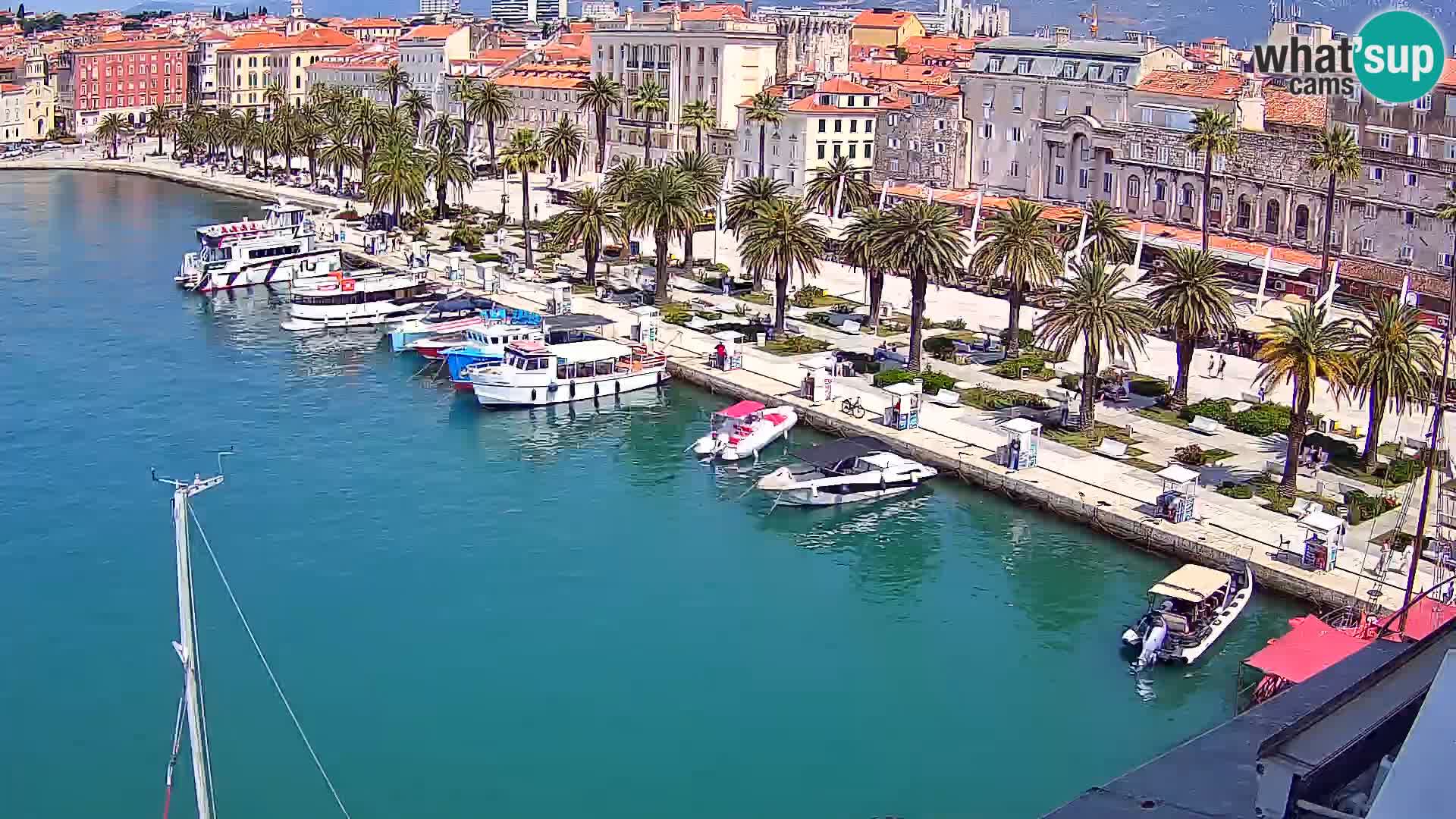 Kamera v živo Split  riva in pristanišče