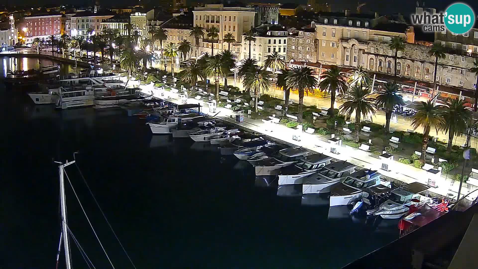Kamera v živo Split  riva in pristanišče