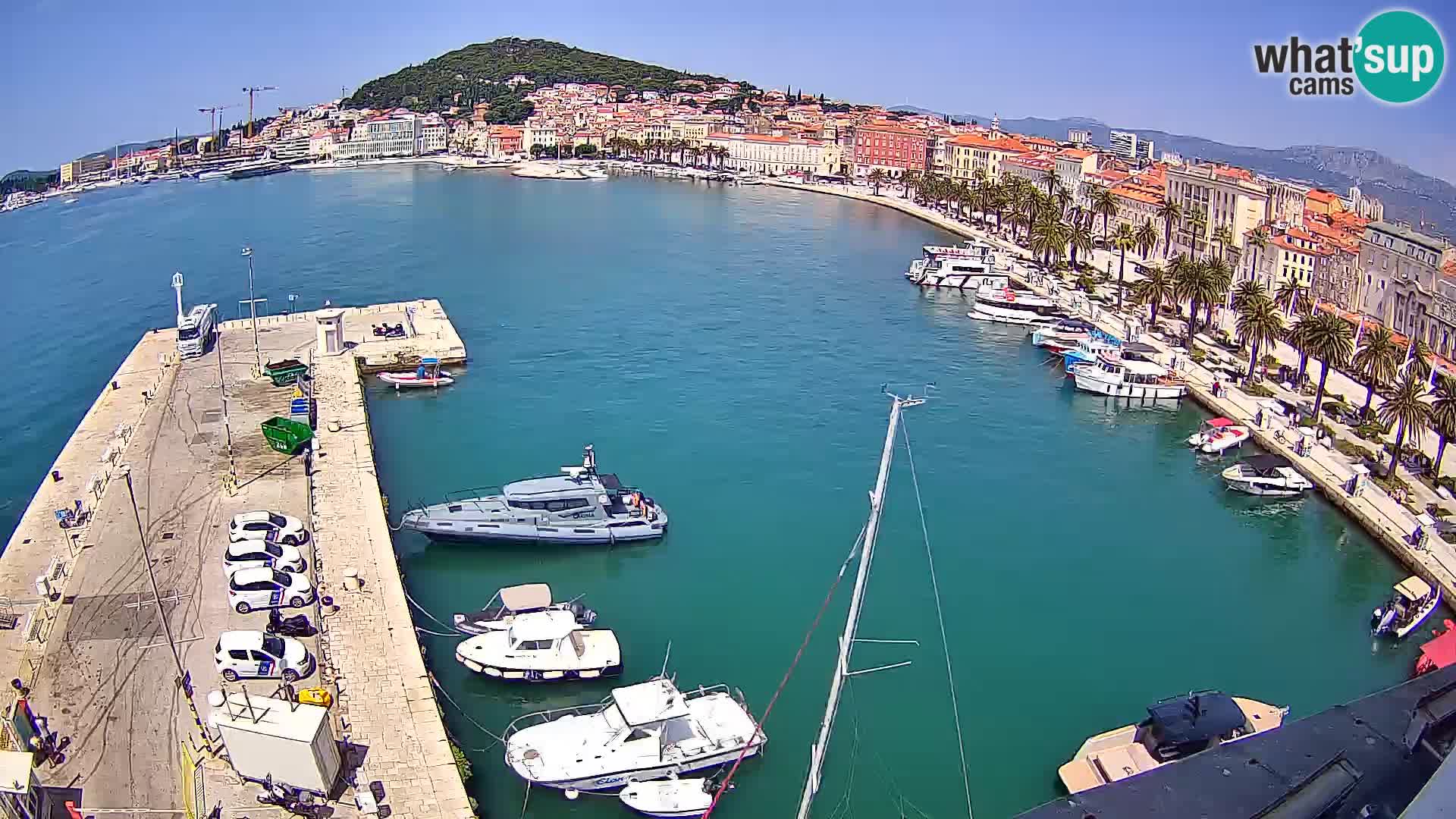Kamera v živo Split  riva in pristanišče