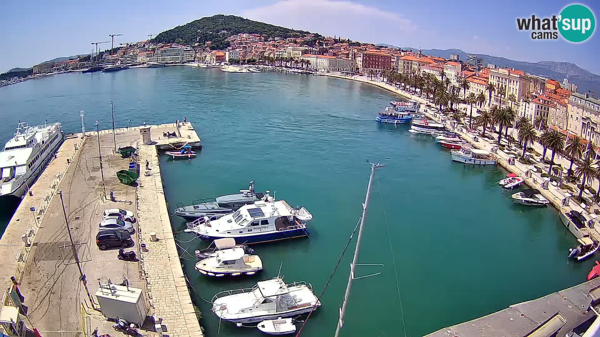 Webcam live Spalato riva e porto