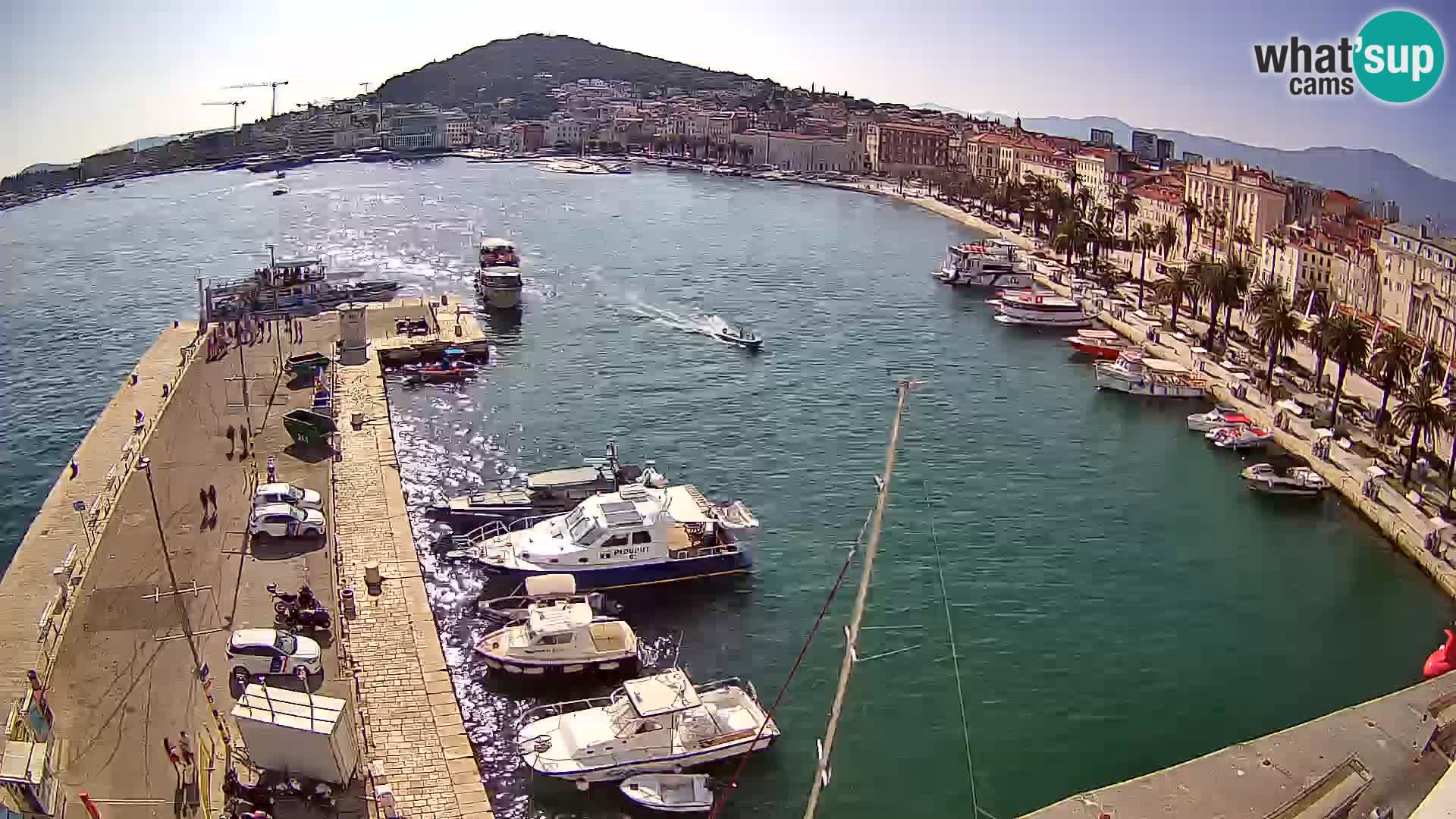 Spalato Riva panorama webcam