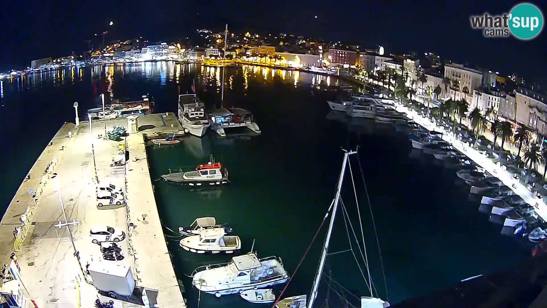 Kamera v živo Split  riva in pristanišče
