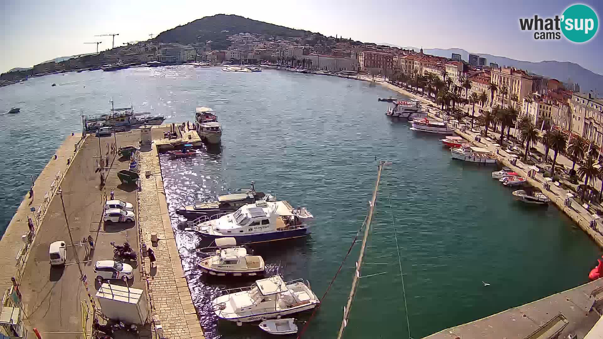Spalato Riva panorama webcam