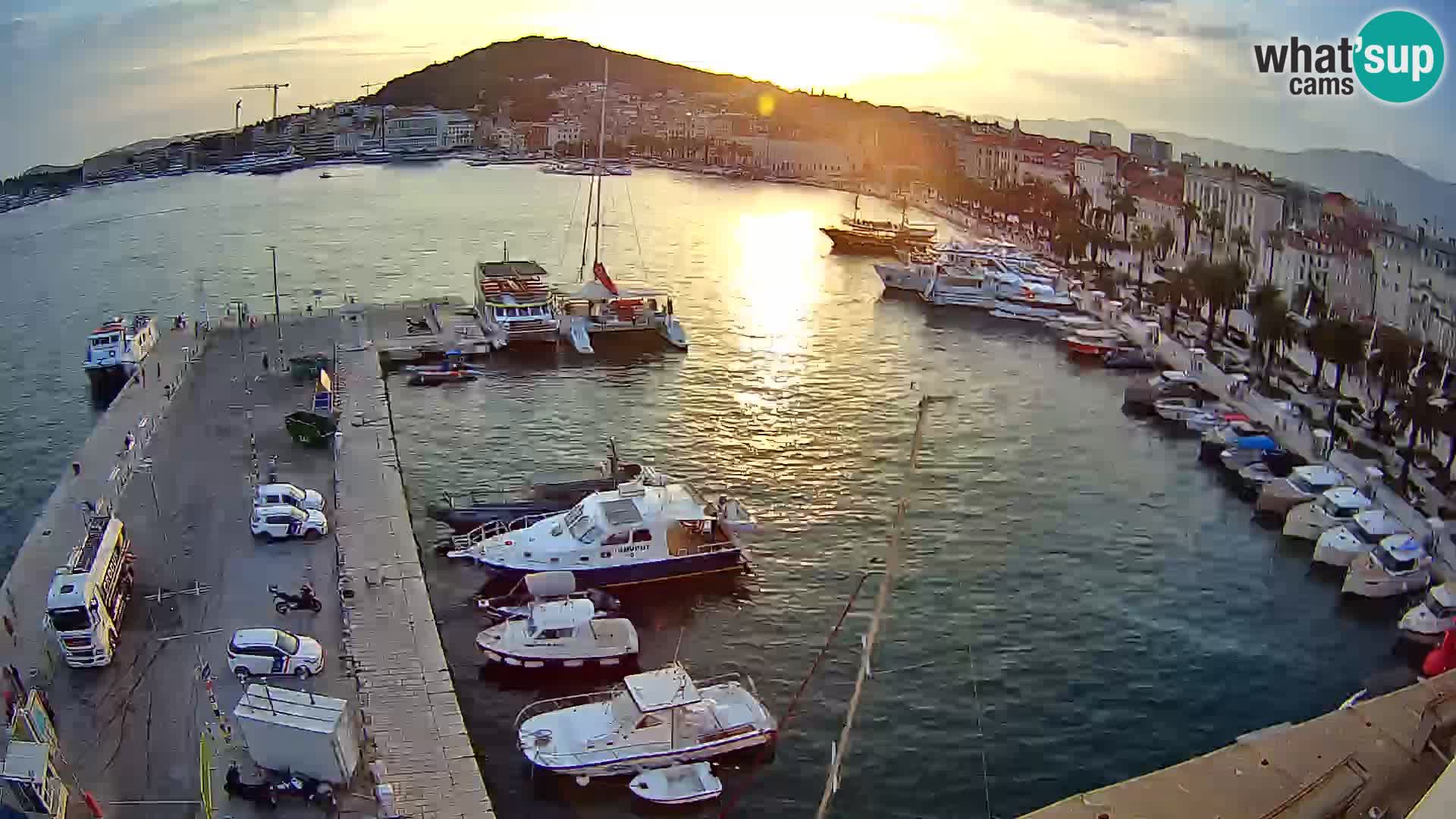 Spalato Riva panorama webcam
