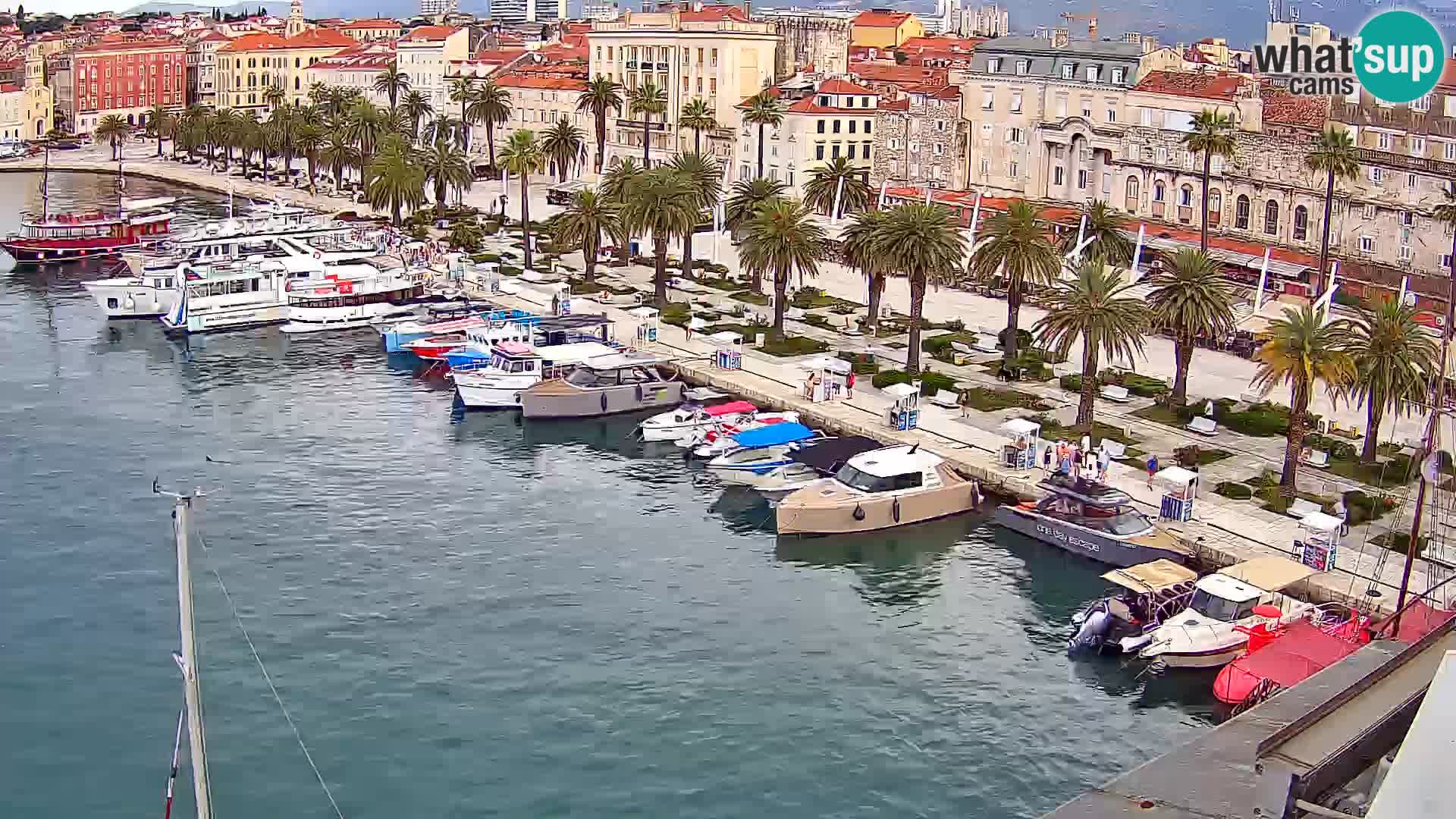 Kamera v živo Split  riva in pristanišče