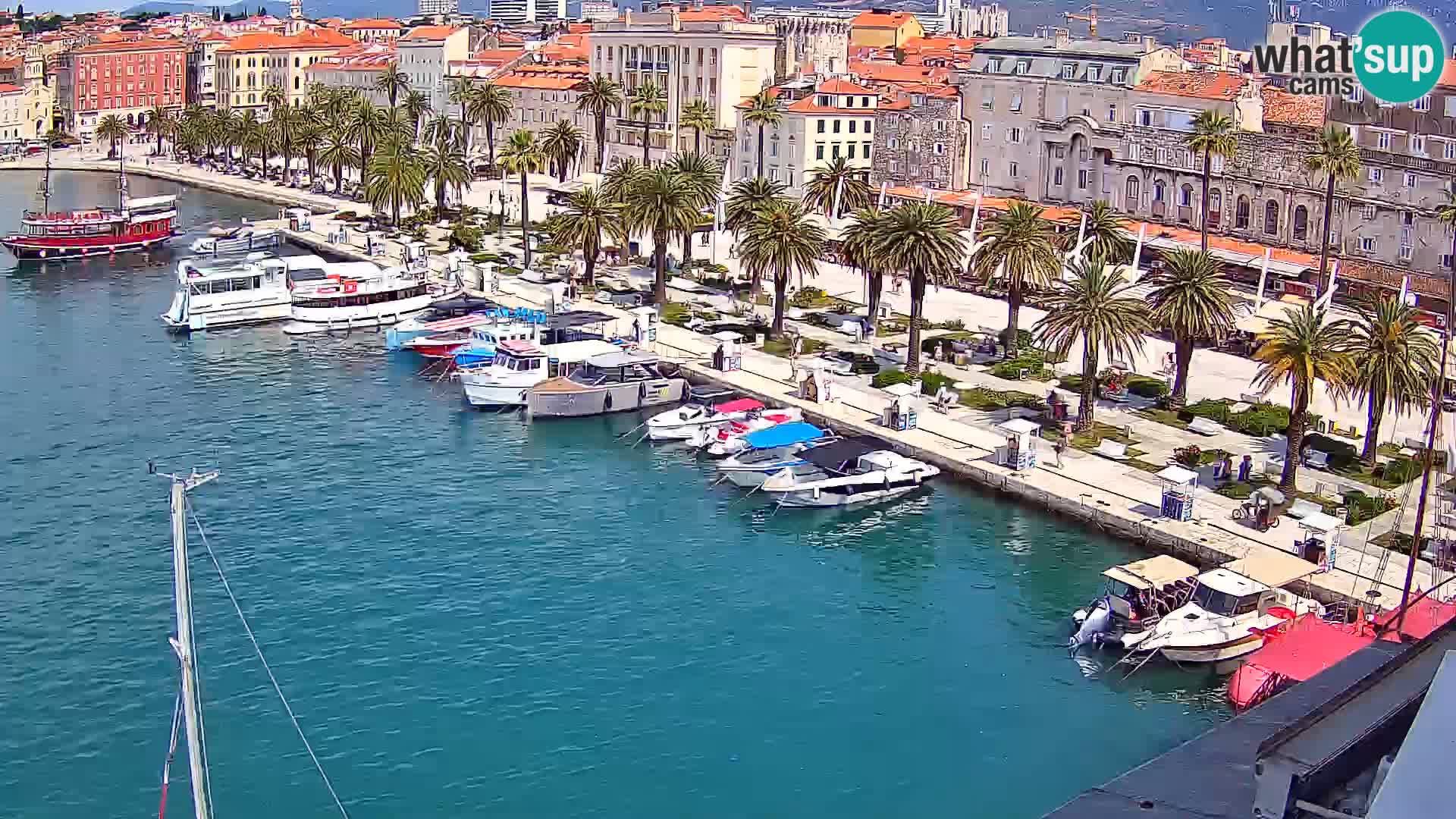 Spalato Riva panorama webcam