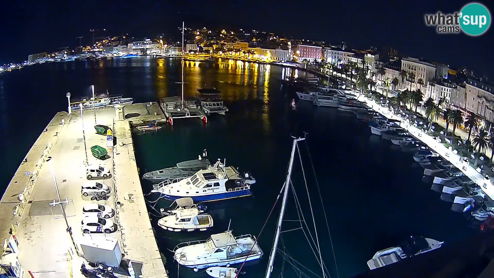 Spalato Riva panorama webcam