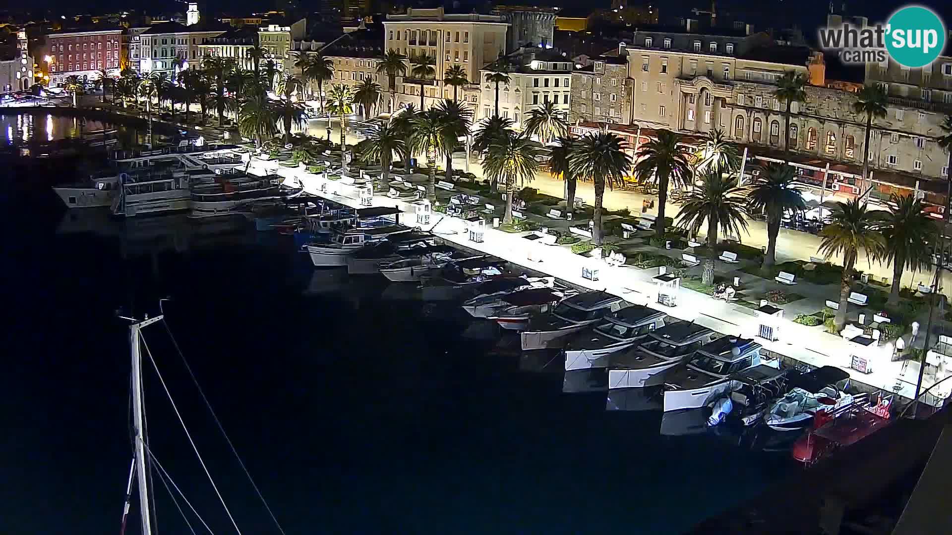 Kamera v živo Split  riva in pristanišče